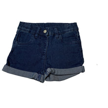 Load image into Gallery viewer, Girls H+T, blue stretch denim shorts, GUC, size 3,