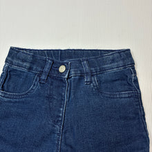 Load image into Gallery viewer, Girls H+T, blue stretch denim shorts, GUC, size 3,