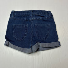 Load image into Gallery viewer, Girls H+T, blue stretch denim shorts, GUC, size 3,