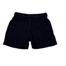 Load image into Gallery viewer, Unisex KID, navy cotton shorts, elasticated, GUC, size 2,