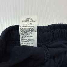 Load image into Gallery viewer, Unisex KID, navy cotton shorts, elasticated, GUC, size 2,