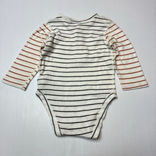 Load image into Gallery viewer, Boys M&amp;S, cotton long sleeve henley bodysuit, GUC, size 0,