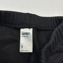 Load image into Gallery viewer, Unisex Anko, cotton blend fleece lined track pants, elasticated, EUC, size 1,