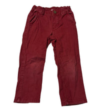 Load image into Gallery viewer, Boys H&amp;M, burgundy cotton chino pants, adjustable, FUC, size 2,