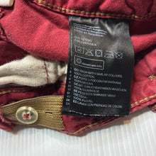 Load image into Gallery viewer, Boys H&amp;M, burgundy cotton chino pants, adjustable, FUC, size 2,