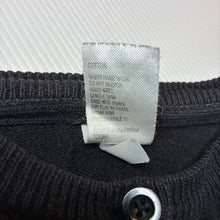 Load image into Gallery viewer, Girls H+T, black cotton knit cardigan, GUC, size 1,