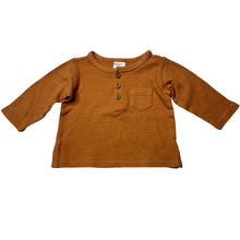 Load image into Gallery viewer, Unisex Target, cotton waffle long sleeve henley top, GUC, size 000,