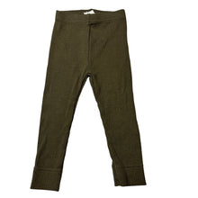 Load image into Gallery viewer, Unisex Jamie Kay, stretch organic cotton ribbed leggings, elasticated, EUC, size 00,