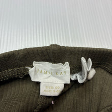 Load image into Gallery viewer, Unisex Jamie Kay, stretch organic cotton ribbed leggings, elasticated, EUC, size 00,
