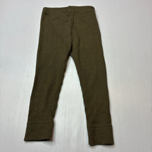 Load image into Gallery viewer, Unisex Jamie Kay, stretch organic cotton ribbed leggings, elasticated, EUC, size 00,