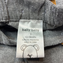 Load image into Gallery viewer, Boys Baby Baby, cotton blend suspender shorts, EUC, size 1,