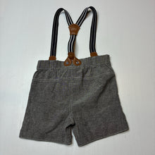 Load image into Gallery viewer, Boys Baby Baby, cotton blend suspender shorts, EUC, size 1,