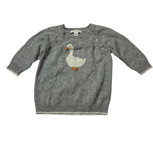 Load image into Gallery viewer, Unisex purebaby, grey organic cotton / wool knit sweater, EUC, size 00,