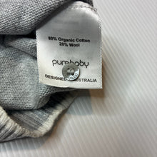 Load image into Gallery viewer, Unisex purebaby, grey organic cotton / wool knit sweater, EUC, size 00,