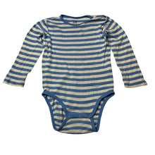 Load image into Gallery viewer, Unisex H&amp;M, striped organic cotton long sleeve bodysuit, FUC, size 2,