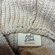 Load image into Gallery viewer, Unisex Amber &amp; Noah, knit cotton hooded romper, Sonny, EUC, size 000,