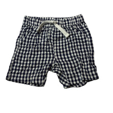 Load image into Gallery viewer, Unisex Anko, check cotton shorts, elasticated, GUC, size 0,