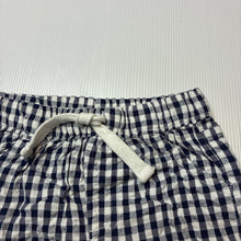Load image into Gallery viewer, Unisex Anko, check cotton shorts, elasticated, GUC, size 0,
