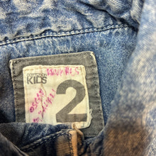 Load image into Gallery viewer, Boys Cotton On, blue denim long sleeve shirt, GUC, size 2,
