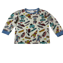Load image into Gallery viewer, Boys Marvel, Spider-Man and Iron Man cotton pyjama top, GUC, size 1,
