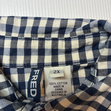 Load image into Gallery viewer, Boys Fred Bare, check cotton long sleeve shirt, GUC, size 2,