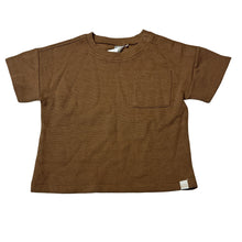 Load image into Gallery viewer, Boys Anko, brown cotton blend ribbed t-shirt, EUC, size 1,