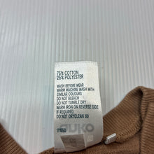 Load image into Gallery viewer, Boys Anko, brown cotton blend ribbed t-shirt, EUC, size 1,