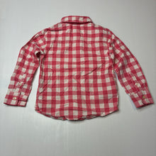 Load image into Gallery viewer, Unisex Carter's, check cotton long sleeve shirt, GUC, size 3,