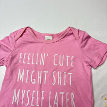 Load image into Gallery viewer, Girls pink, lightweight bodysuit, GUC, size 00,
