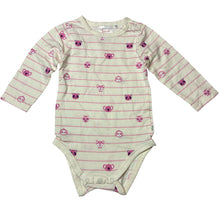 Load image into Gallery viewer, Girls Sprout, stretch organic cotton long sleeve bodysuit, GUC, size 00,