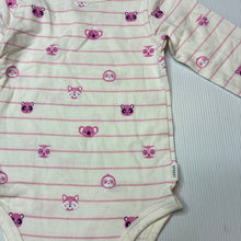 Load image into Gallery viewer, Girls Sprout, stretch organic cotton long sleeve bodysuit, GUC, size 00,