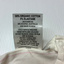Load image into Gallery viewer, Girls Sprout, stretch organic cotton long sleeve bodysuit, GUC, size 00,