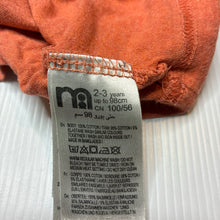 Load image into Gallery viewer, Boys Mothercare, orange marle cotton t-shirt, wash fade, FUC, size 2-3,