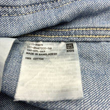 Load image into Gallery viewer, Boys Uniqlo, denim long sleeve shirt, GUC, size 13,