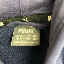 Load image into Gallery viewer, Unisex PUMA, fleece lined zip hoodie sweater, wash fade, FUC, size 7-8,