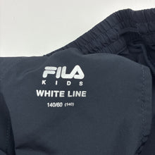 Load image into Gallery viewer, Boys FILA, white line lightweight shorts, elasticated, EUC, size 10,