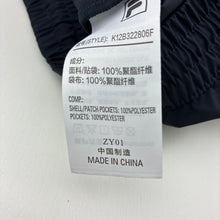 Load image into Gallery viewer, Boys FILA, white line lightweight shorts, elasticated, EUC, size 10,