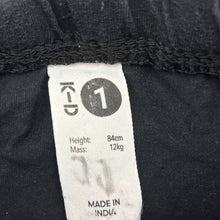 Load image into Gallery viewer, Boys KID, black cotton shorts, elasticated, FUC, size 1,