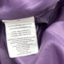 Load image into Gallery viewer, Girls Milky, purple velour padded jacket, FUC, size 2,