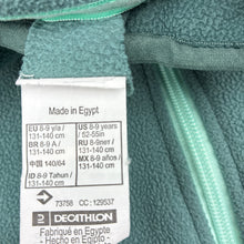 Load image into Gallery viewer, Girls Decathlon, fleece zip up sweater, FUC, size 8-9,