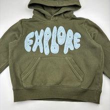 Load image into Gallery viewer, Boys Seed, khaki cotton hoodie sweater, wash fade, FUC, size 5,