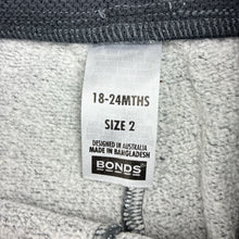 Load image into Gallery viewer, Unisex Bonds, grey track pants, elasticated, GUC, size 2,