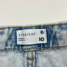 Load image into Gallery viewer, Unisex Target, straight fit denim jeans, adjustable, FUC, size 10,