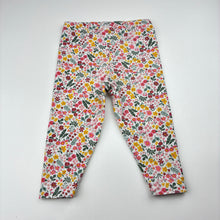 Load image into Gallery viewer, Girls Carter's, floral stretchy leggings, GUC, size 1,