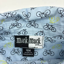Load image into Gallery viewer, Boys Mick Mack, lightweight cotton short sleeve shirt, EUC, size 1-2,