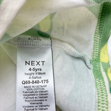 Load image into Gallery viewer, Unisex Next, cotton pyjama top, apples, GUC, size 4-5,