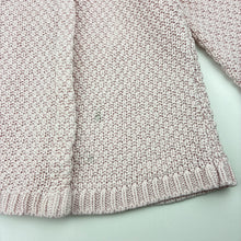 Load image into Gallery viewer, Girls Anko, pink knitted cardigan, marks lower front, FUC, size 1,