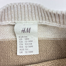 Load image into Gallery viewer, Boys H&amp;M, knitted cotton sweater / jumper, FUC, size 1-2,