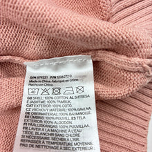 Load image into Gallery viewer, Girls H&amp;M, pink knit cotton zip hoodie sweater, FUC, size 7-8,