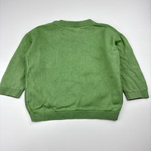 Load image into Gallery viewer, Boys H&amp;M, green knitted cotton sweater / jumper, GUC, size 1-2,